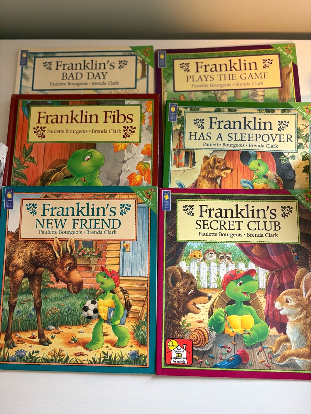 Franklin Children's Book Set - 6 books - used condition
